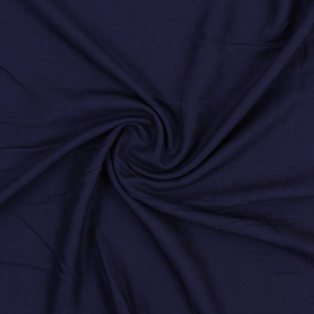 Adaa Bazaar Women's Dark Blue Plain Rayon Fabric ₹ 210 Per Metre