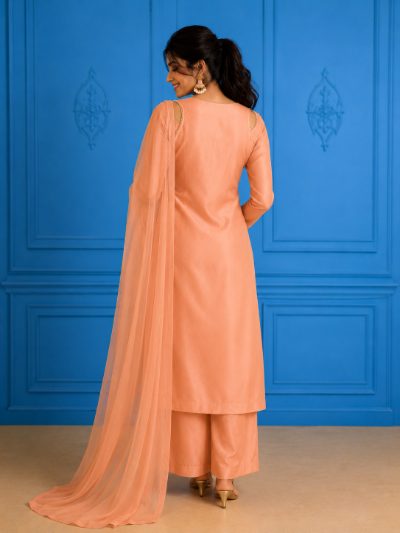 Adaa Bazaar Women's Halter Neck Kurta Set for Festive & Casual Wear