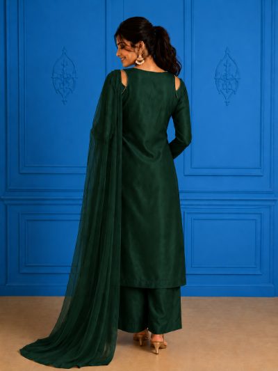 Adaa Bazaar Women's Halter Neck Kurta Set for Festive & Casual Wear